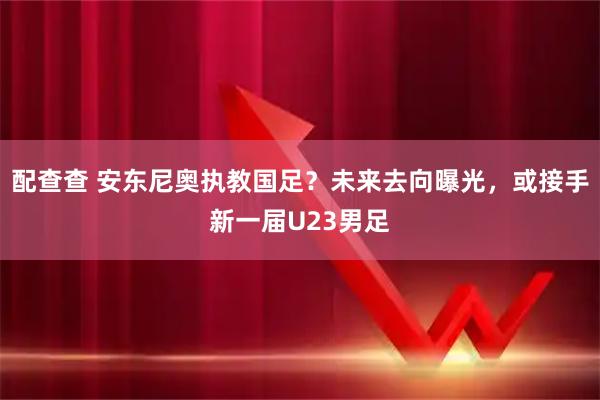 配查查 安东尼奥执教国足？未来去向曝光，或接手新一届U23男足
